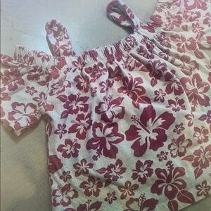 Floral Kids Blouse - Pink